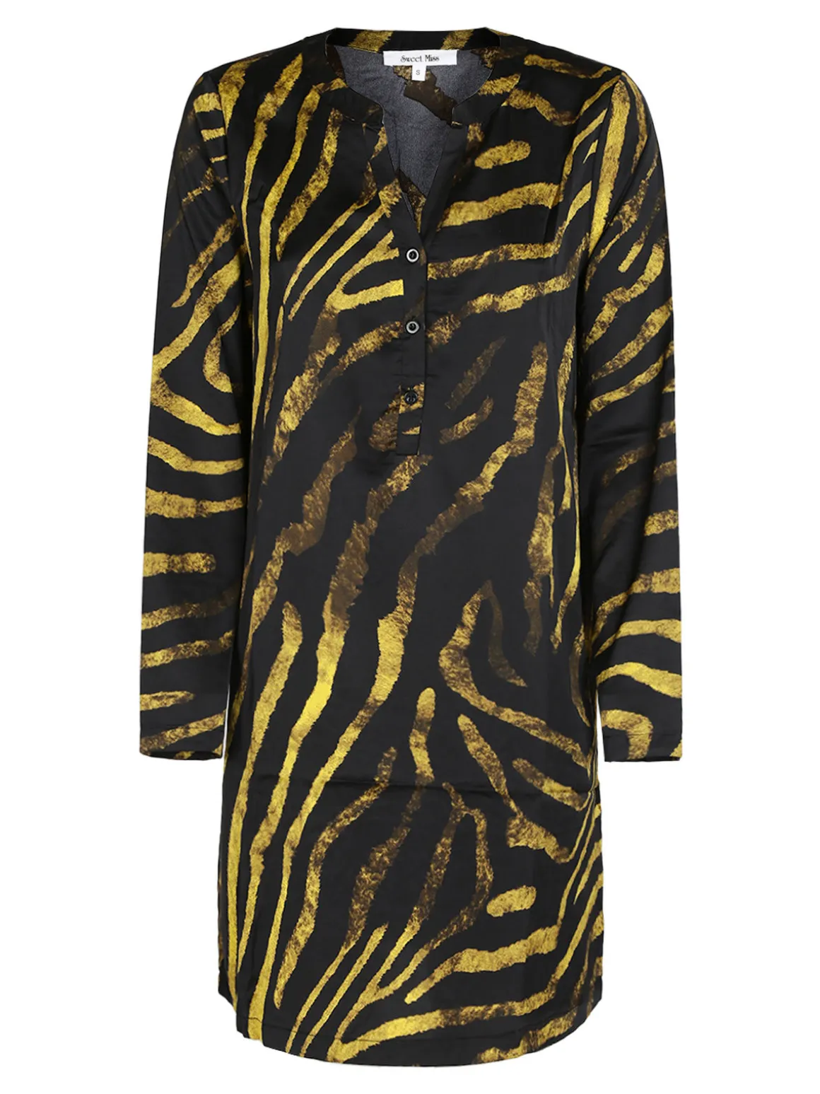 Sweet Miss Vestito leggero donna manica lunga con stampa