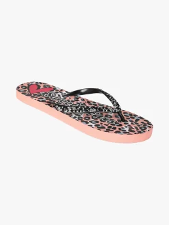 Sweet Years Infradito donna animalier in gomma con strass e pietre - rosa