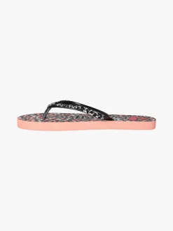 Sweet Years Infradito donna animalier in gomma con strass e pietre - rosa