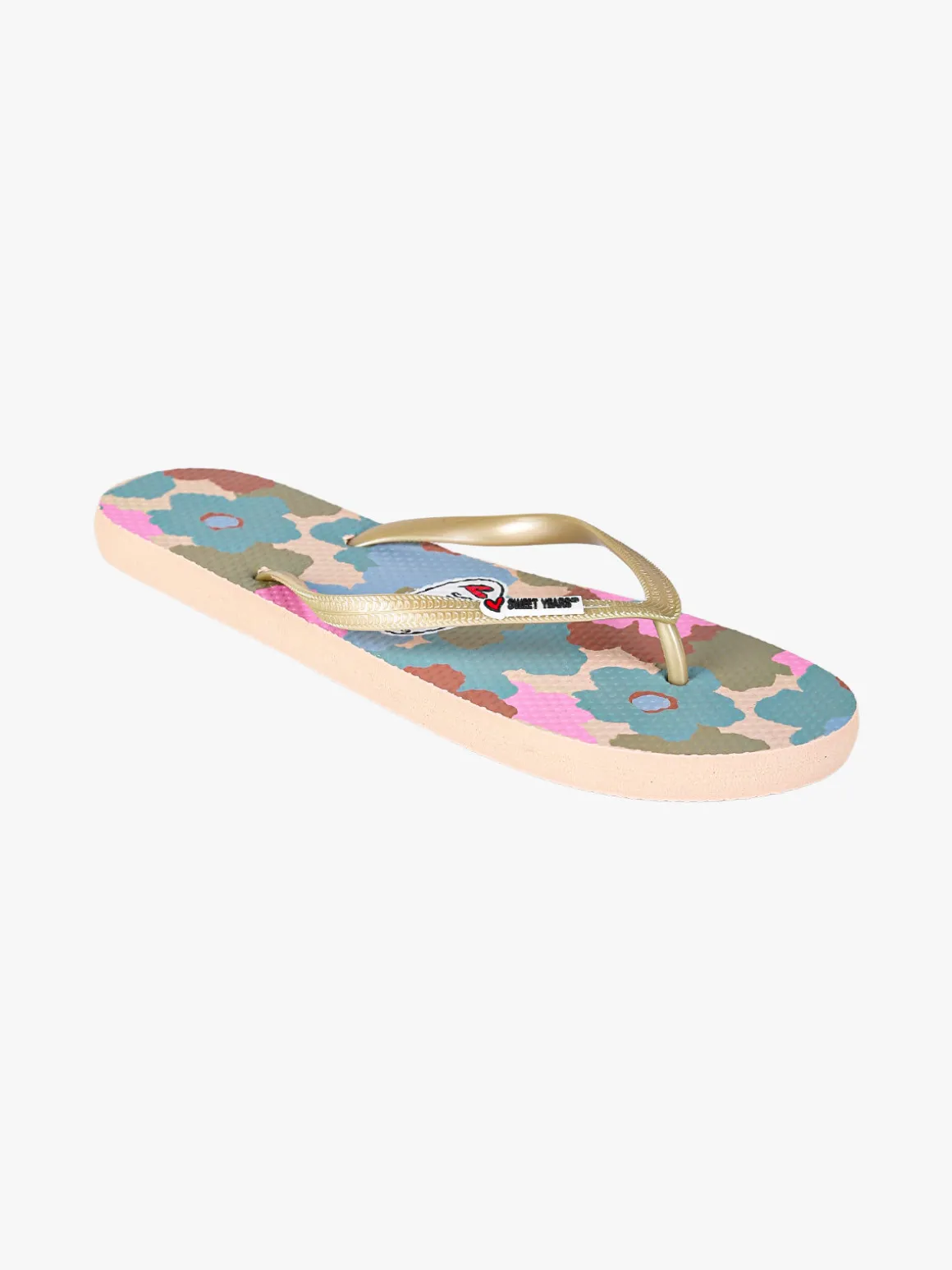 Sweet Years Infradito donna colorate in gomma - oro