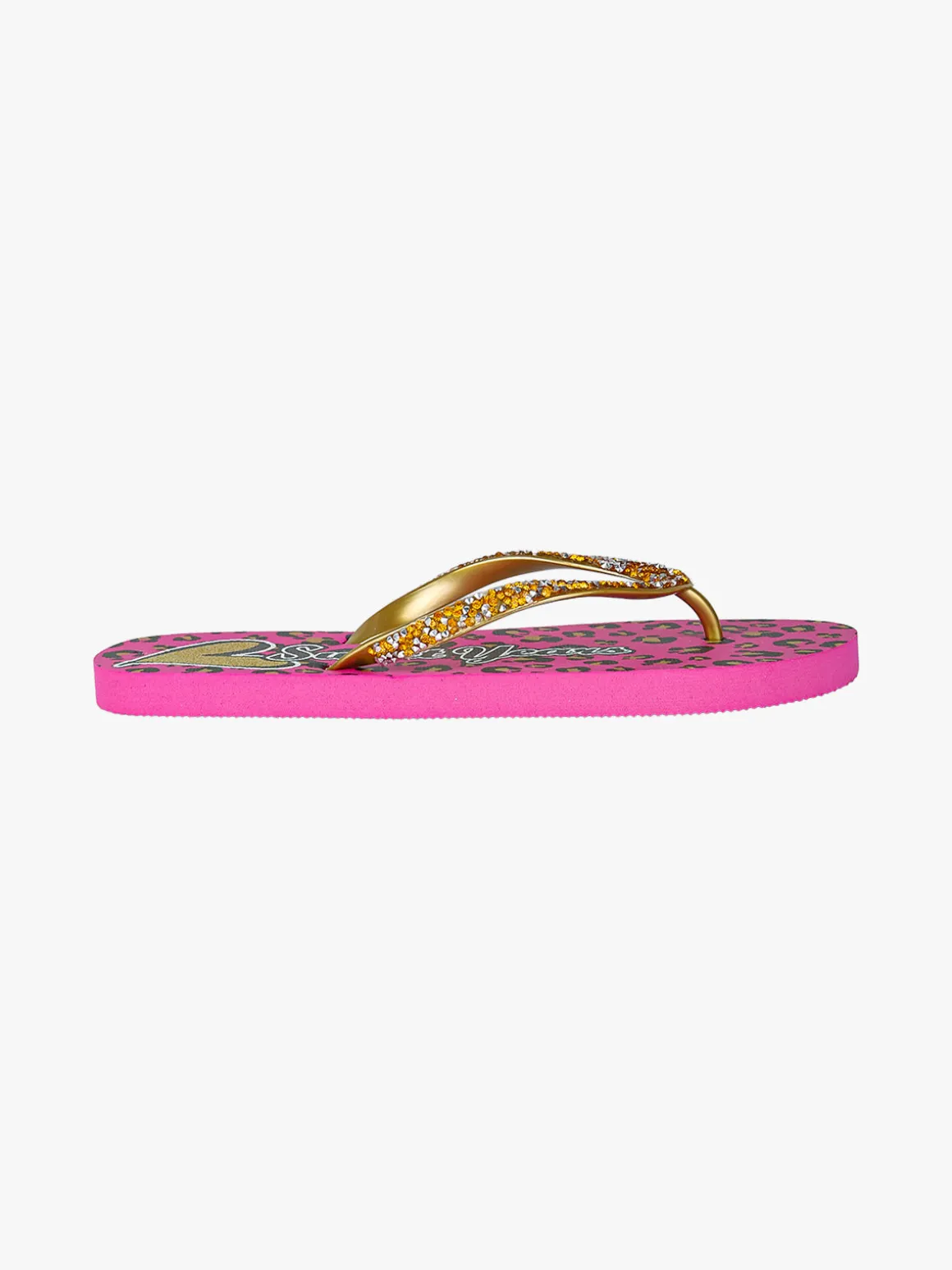 Sweet Years Infradito donna in gomma con strass e pietrine