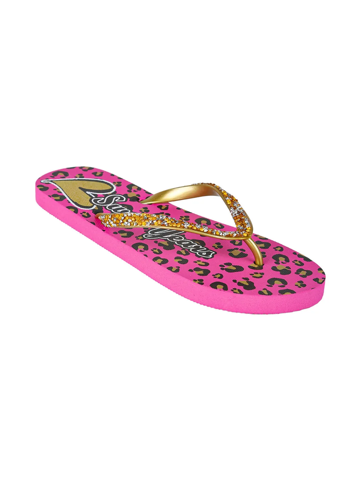 Sweet Years Infradito donna in gomma con strass e pietrine