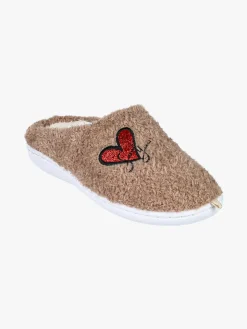 Sweet Years Pantofole donna invernali in ecopelliccia - marrone