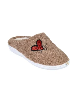 Sweet Years Pantofole donna invernali in ecopelliccia - marrone