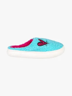 Sweet Years Pantofole donna invernali in tessuto orsetto - azzurro