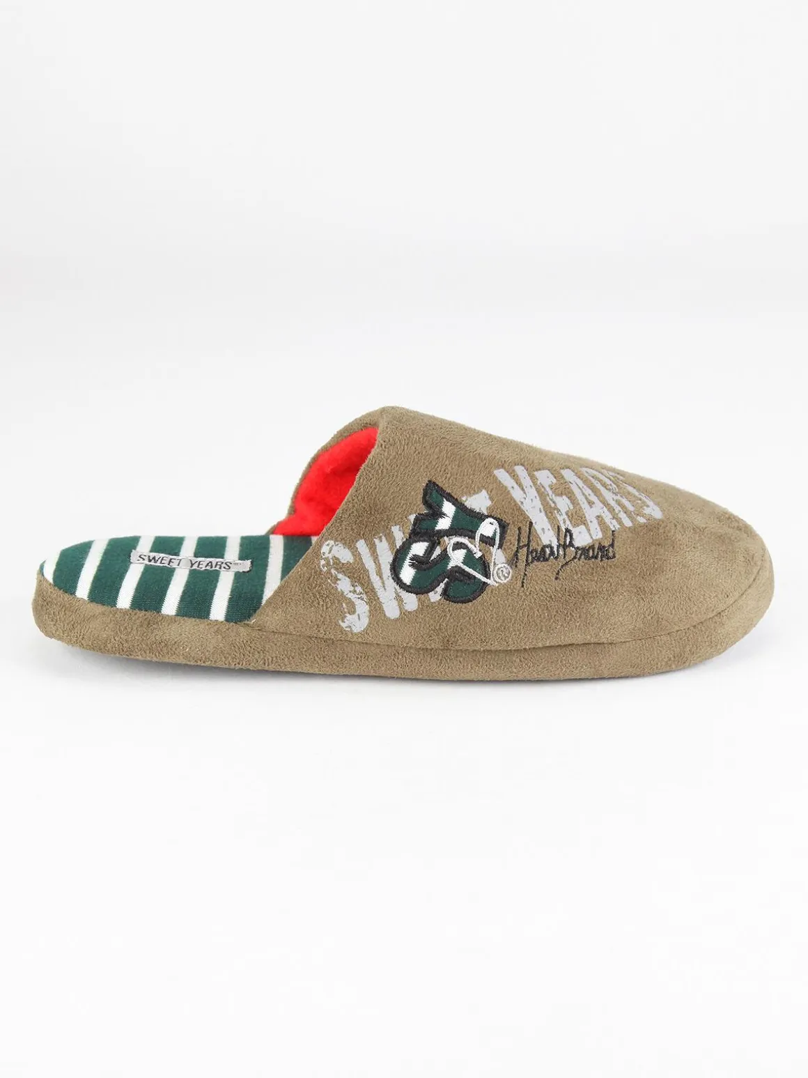 Sweet Years Pantofole effetto velluto Verde
