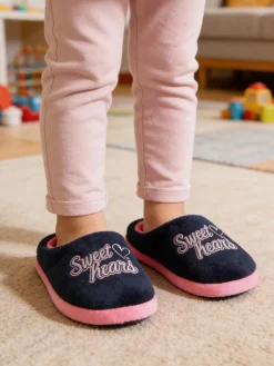 Sweet Years Pantofole invernali da bambina - blu scuro