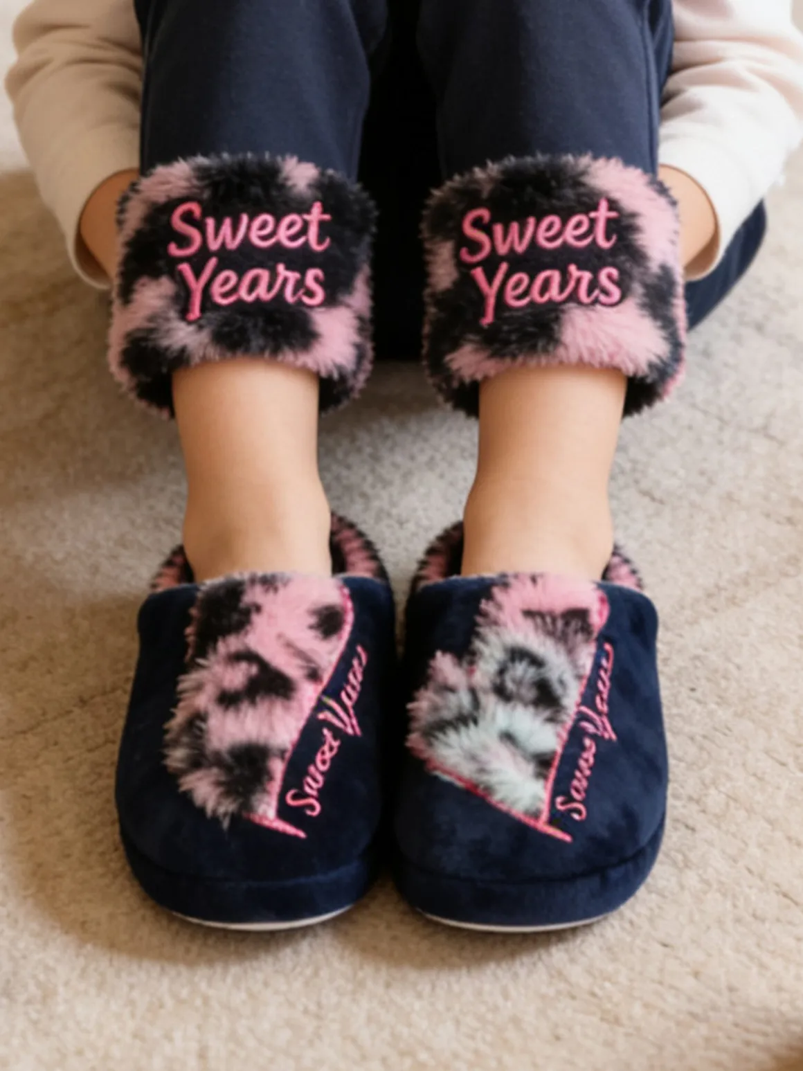 Sweet Years Pantofole pelose da bambina