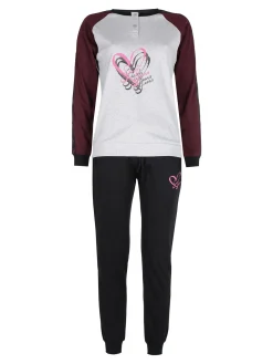Sweet Years Pigiama lungo da donna con stampa