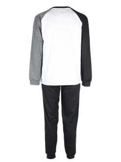 Sweet Years Pigiama lungo da uomo in caldo cotone interlock