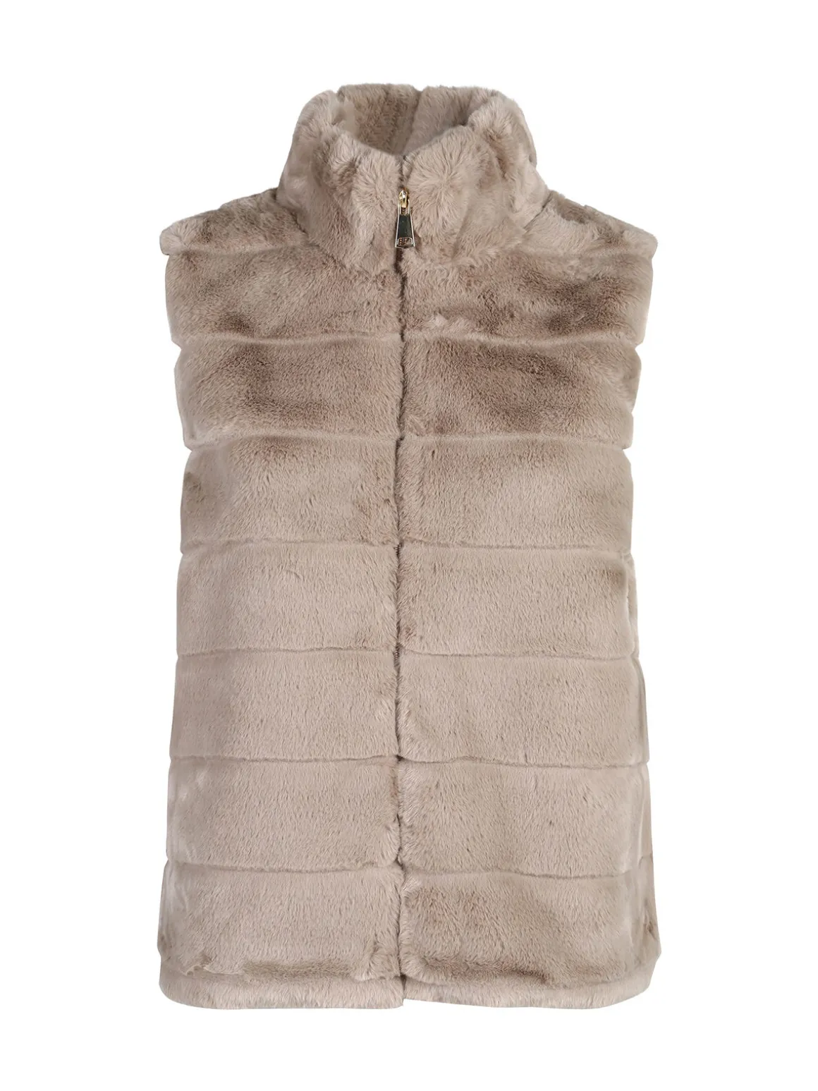 Swish Jeans Gilet donna in ecopelliccia - khaki