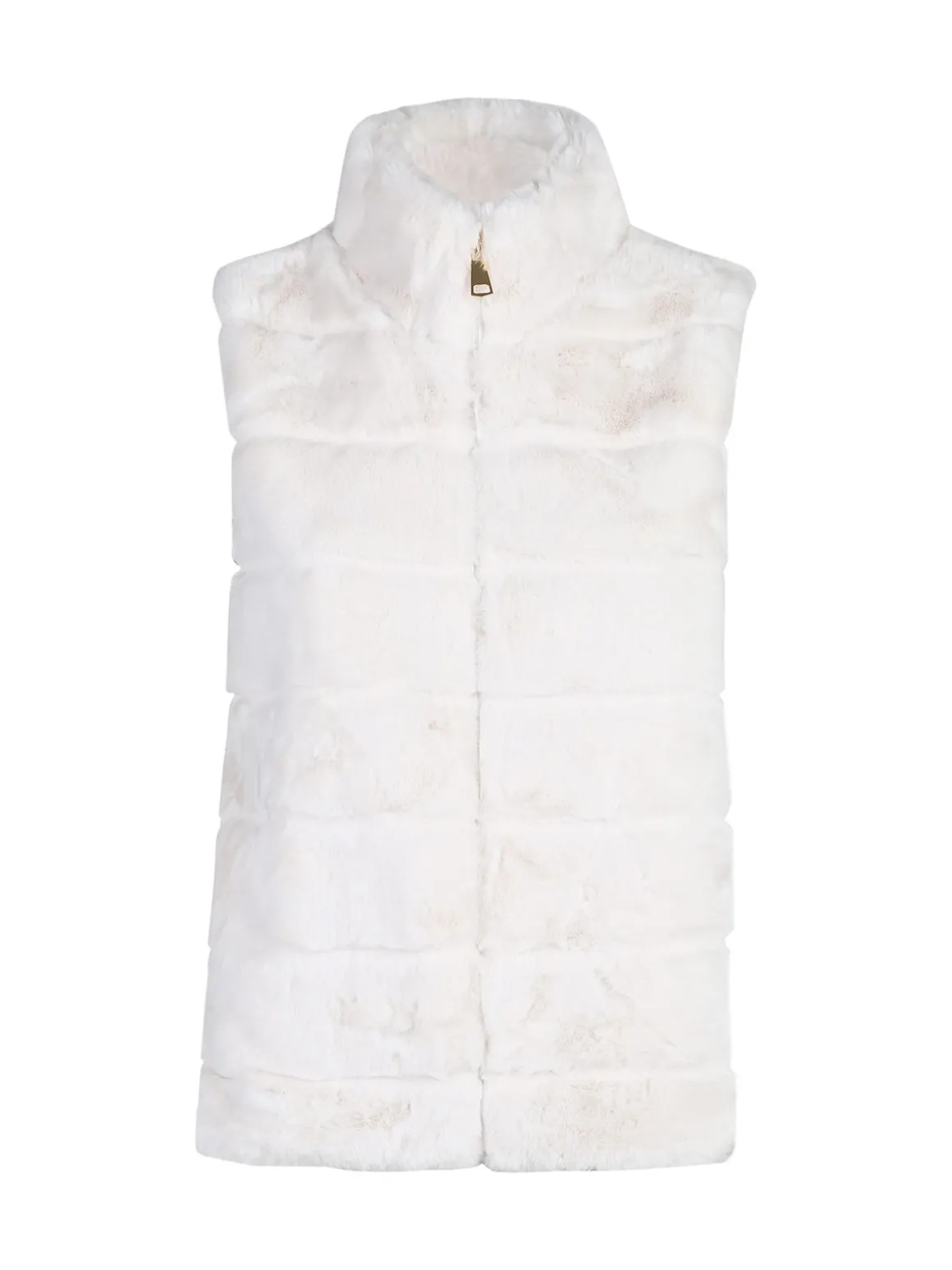 Swish Jeans Gilet donna in ecopelliccia - panna