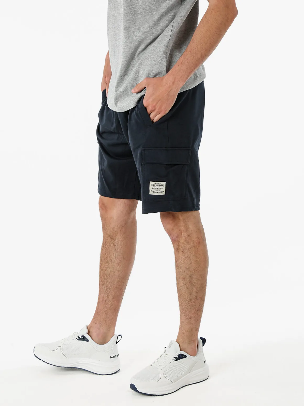 The People Rep Bermuda cargo da uomo con coulisse - blu scuro