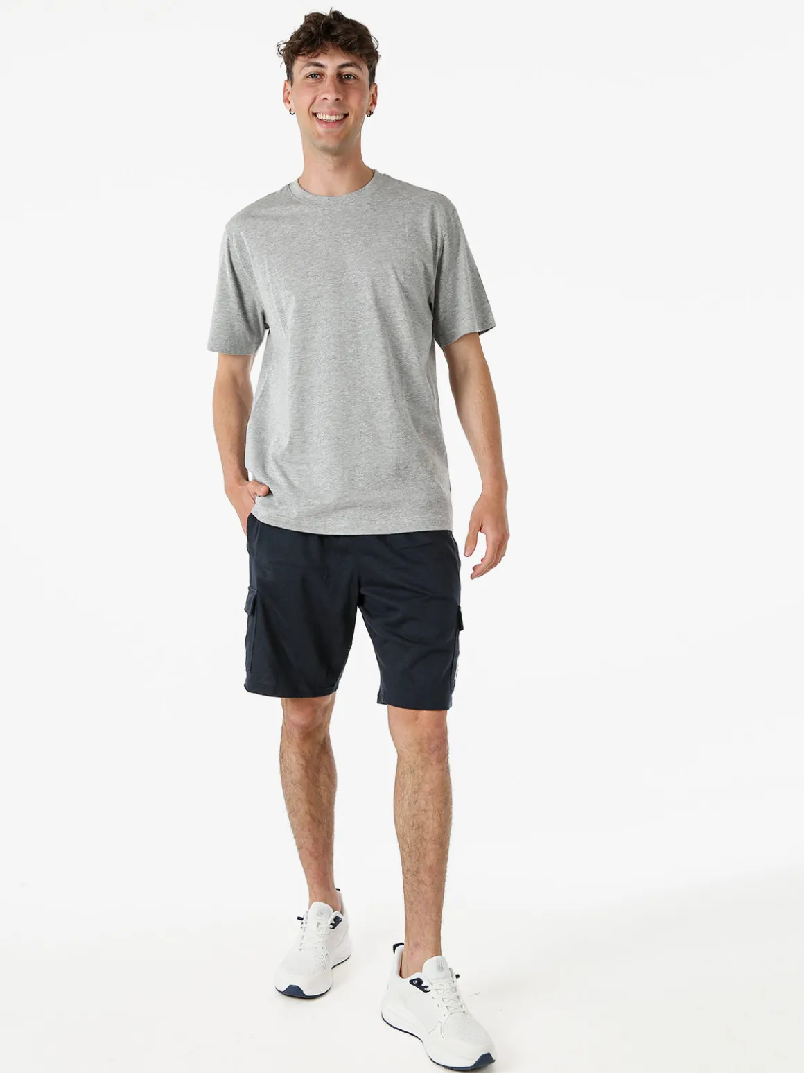 The People Rep Bermuda cargo da uomo con coulisse - blu scuro