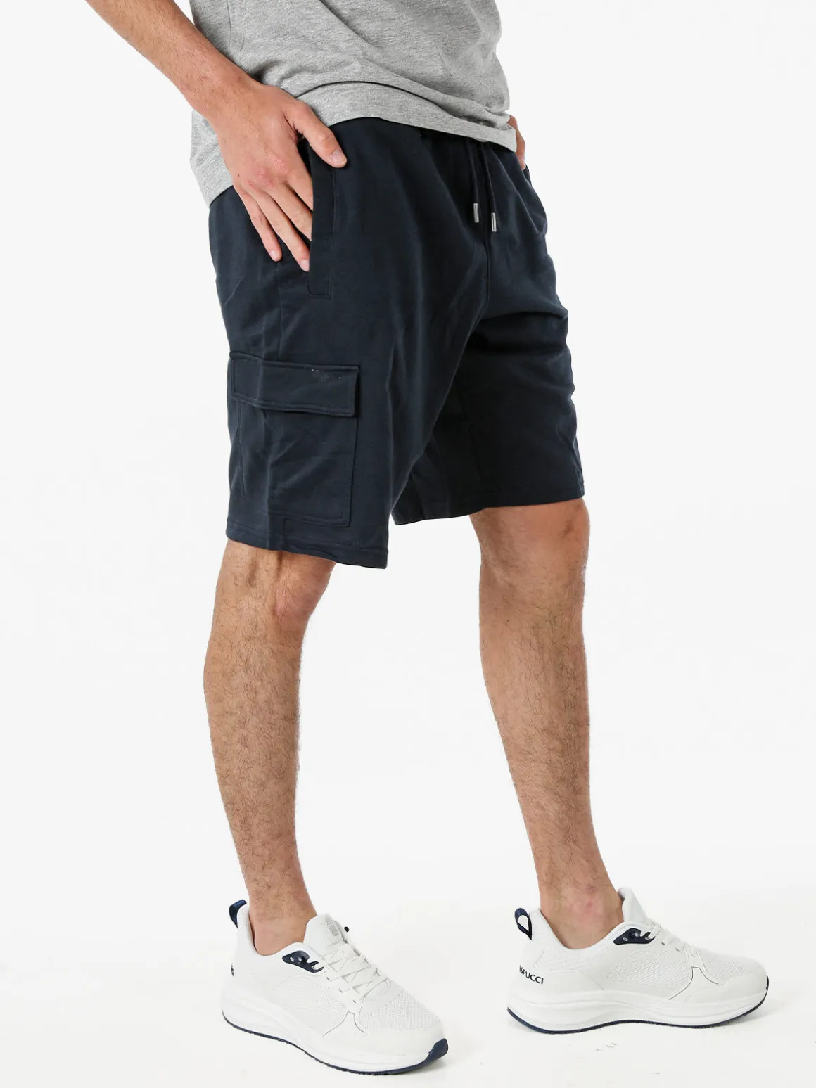 The People Rep Bermuda cargo da uomo con coulisse - blu scuro