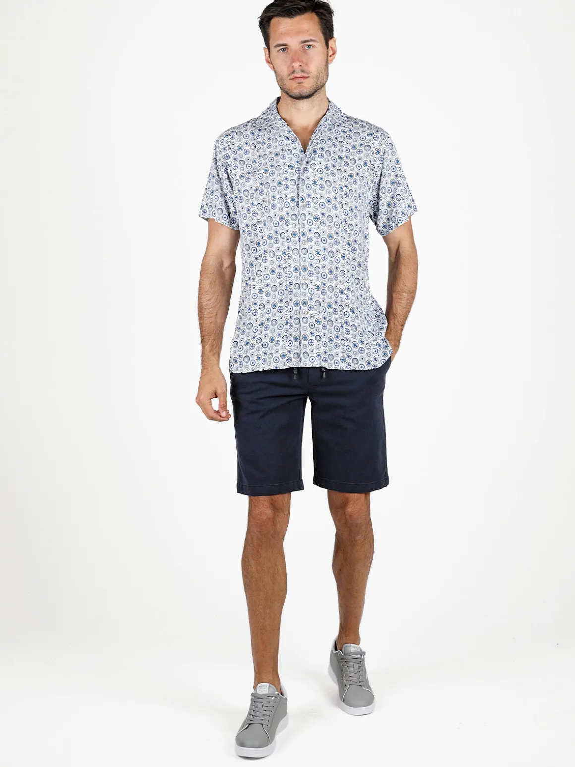 The People Rep Bermuda uomo in cotone con coulisse