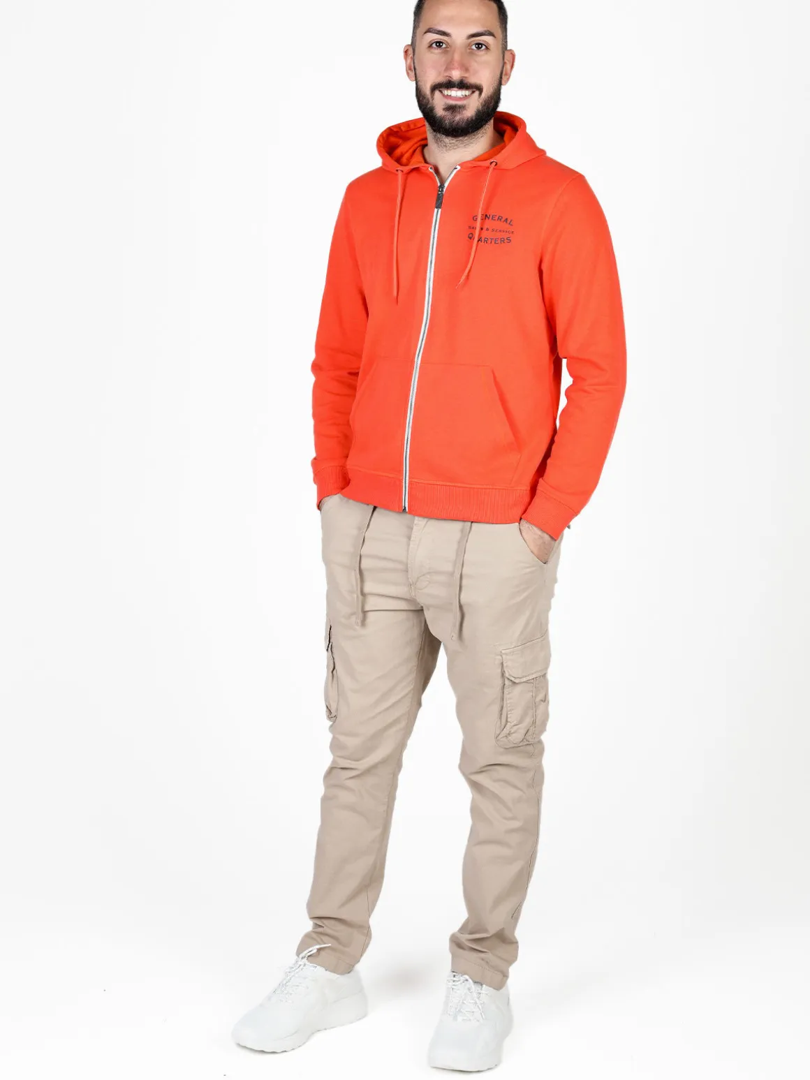 The People Rep Felpa da uomo con cappuccio e zip
