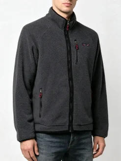 The People Rep Felpa invernale da uomo in sherpa con zip intera