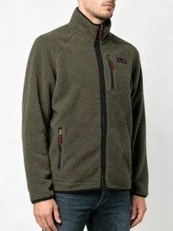 The People Rep Felpa invernale da uomo in sherpa con zip intera