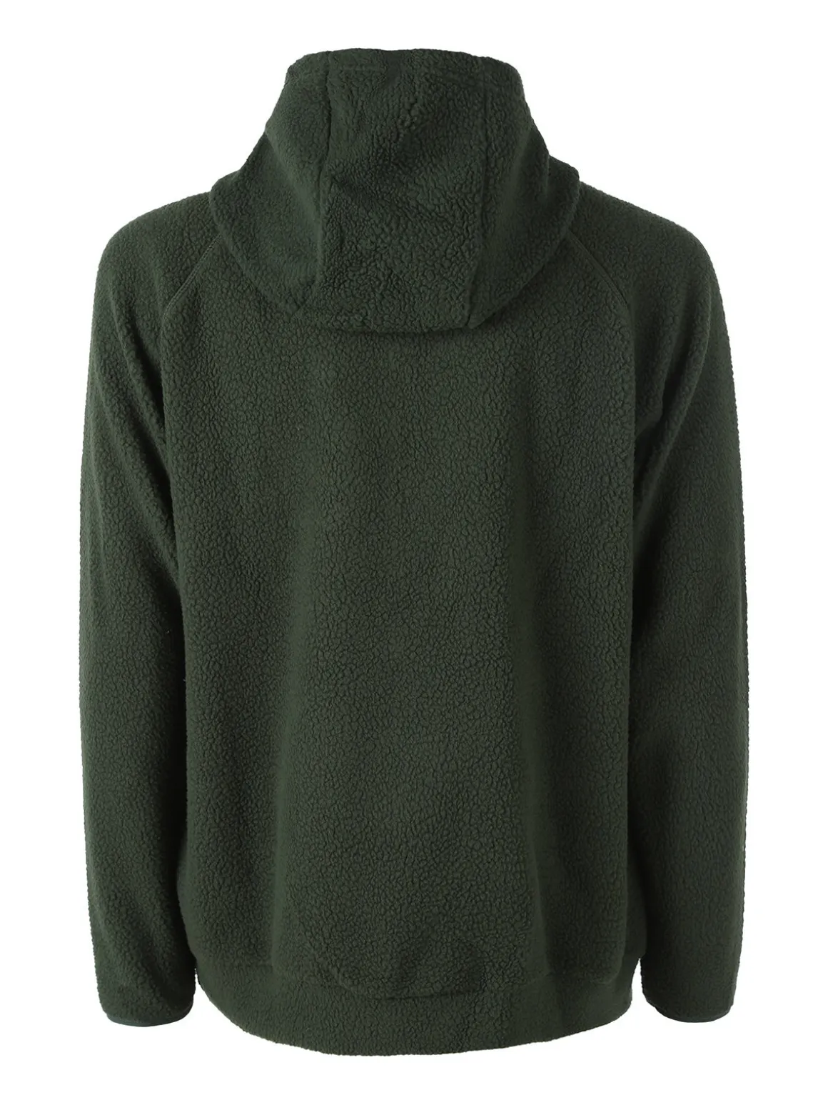 The People Rep Felpa teddy in pile da uomo con cappuccio e zip - militare