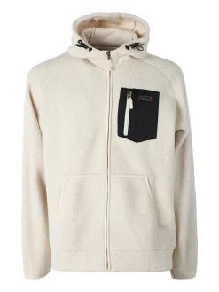 The People Rep Felpa teddy in pile da uomo con cappuccio e zip - beige