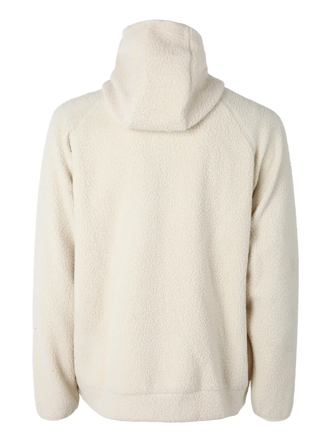 The People Rep Felpa teddy in pile da uomo con cappuccio e zip - beige