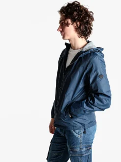 The People Rep Giacca a vento da uomo con cappuccio e zip