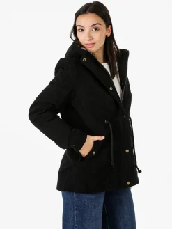The People Rep Parka donna con cappuccio e imbottitura removibile - nero