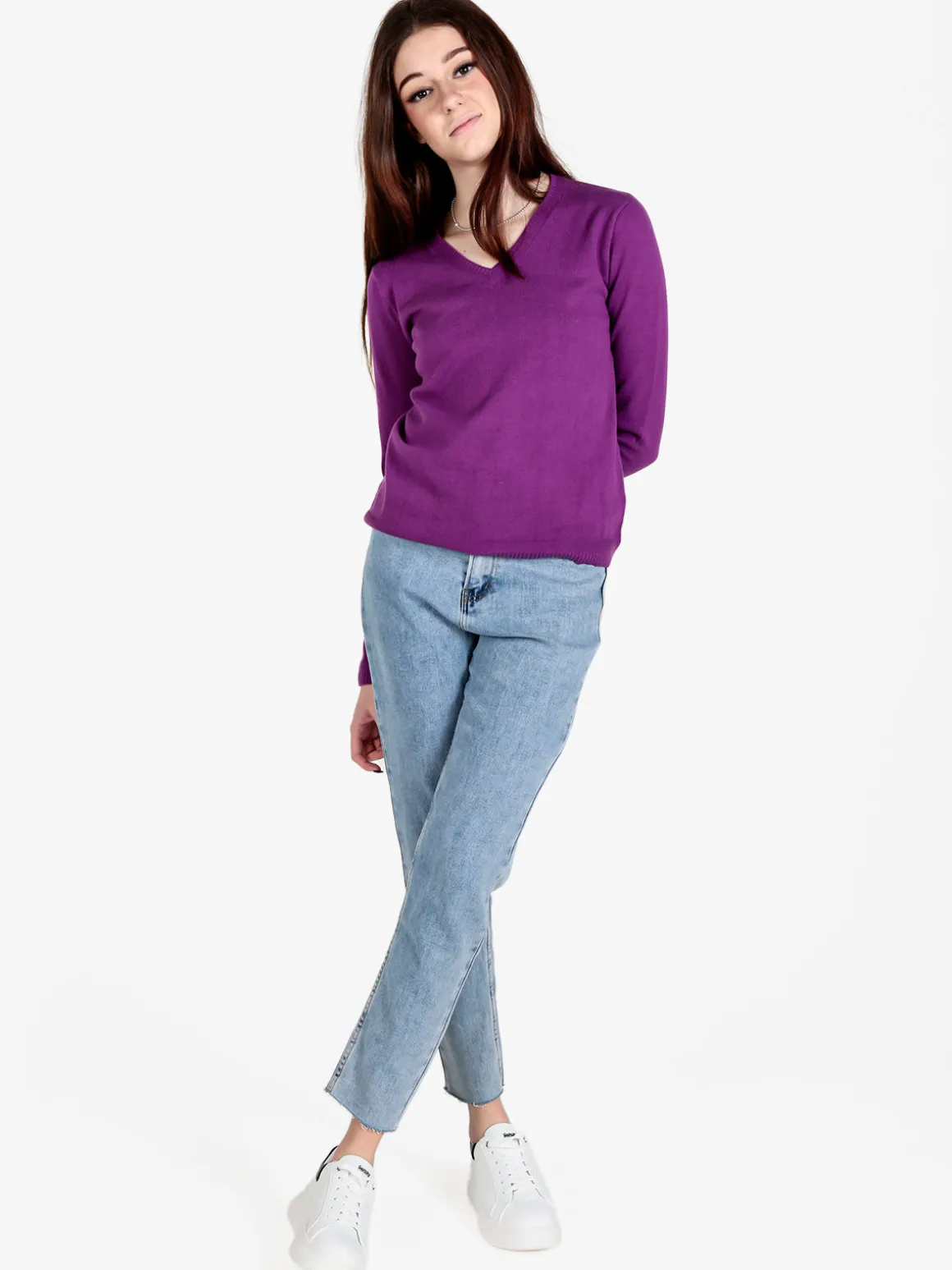 The People Rep Pullover donna in maglia scollo V