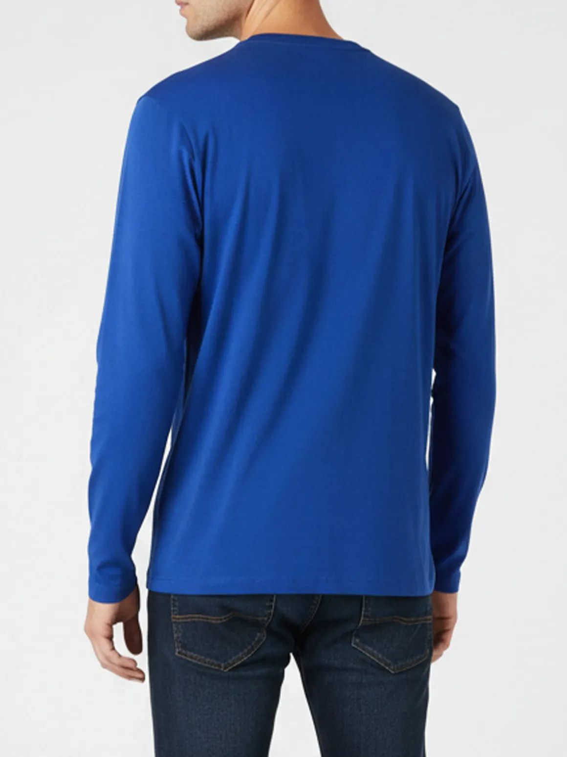 The People Rep T-shirt da uomo a maniche lunghe con stampa - blu