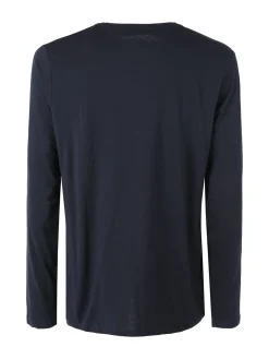 The People Rep T-shirt da uomo a maniche lunghe con stampa - blu scuro