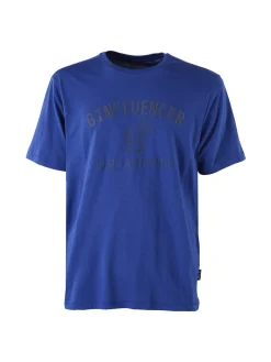 The People Rep T-shirt da uomo in cotone con stampa divertente - blu