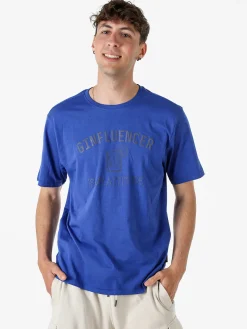 The People Rep T-shirt da uomo in cotone con stampa divertente - blu
