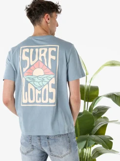 The People Rep T-shirt da uomo in cotone con stampa davanti e dietro - cielo