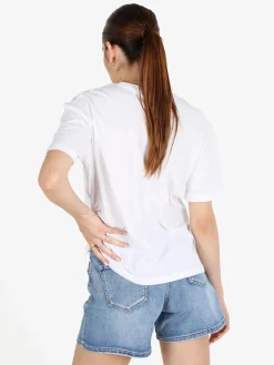 The People Rep T-shirt donna in cotone con arricciatura laterale
