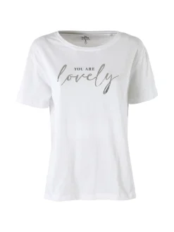 The People Rep T-shirt donna in cotone con stampa - bianco