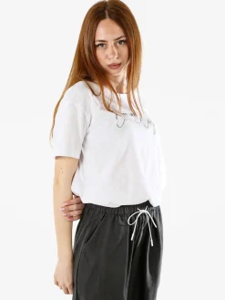 The People Rep T-shirt donna in cotone con stampa - bianco
