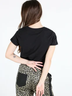 The People Rep T-shirt donna in cotone con borchie