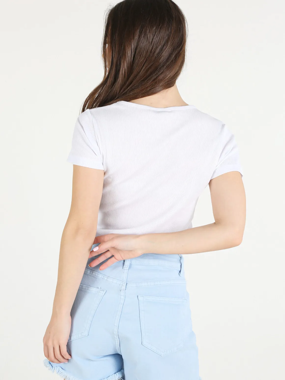 The People Rep T-shirt donna in cotone a costine
