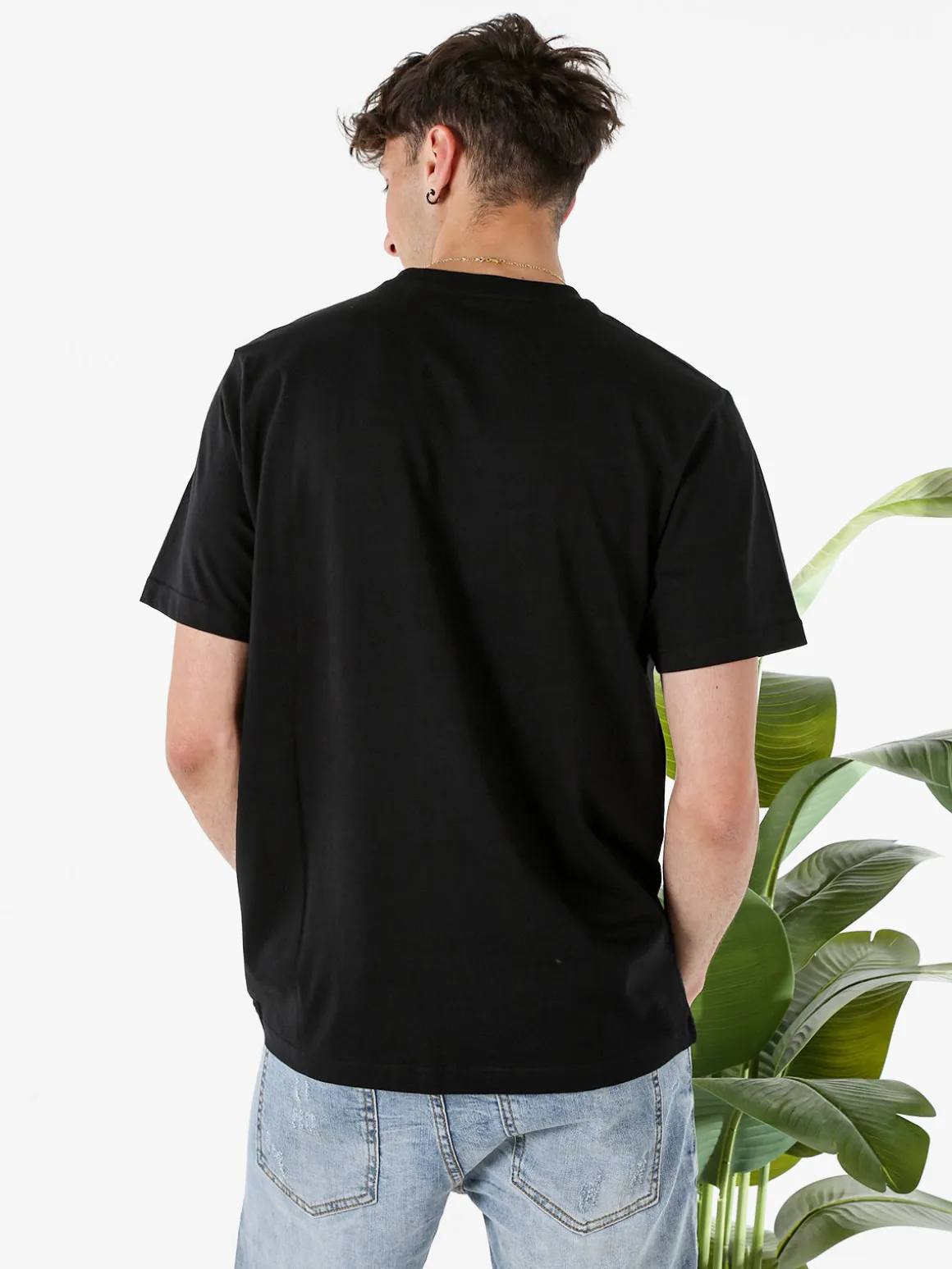 The People Rep T-shirt girocollo da uomo in cotone - nero