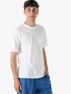 The People Rep T-shirt in cotone da uomo con taschino - bianco