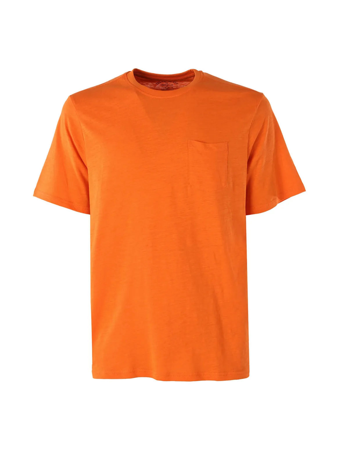 The People Rep T-shirt in cotone da uomo con taschino - arancione