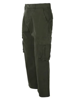 Tony Backer Pantaloni cargo da uomo a gamba dritta - militare