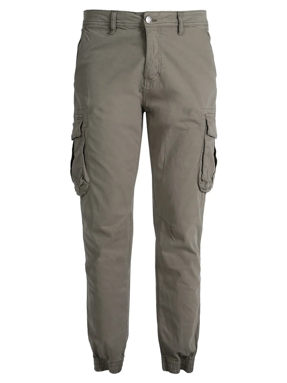 Tony Backer Pantaloni cargo da uomo in cotone con polsini