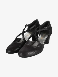 Top Dance Shoes Scarpe da ballo donna in pelle scamosciata con tacco