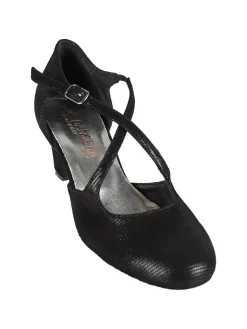 Top Dance Shoes Scarpe da ballo donna in pelle scamosciata con tacco