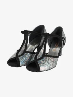 Top Dance Shoes Scarpe da ballo donna in pelle con puntale aperto
