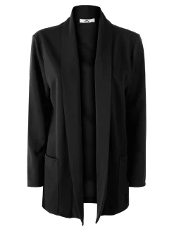 Top Trendy Blazer donna aperto - nero