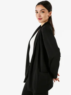 Top Trendy Blazer donna aperto - nero