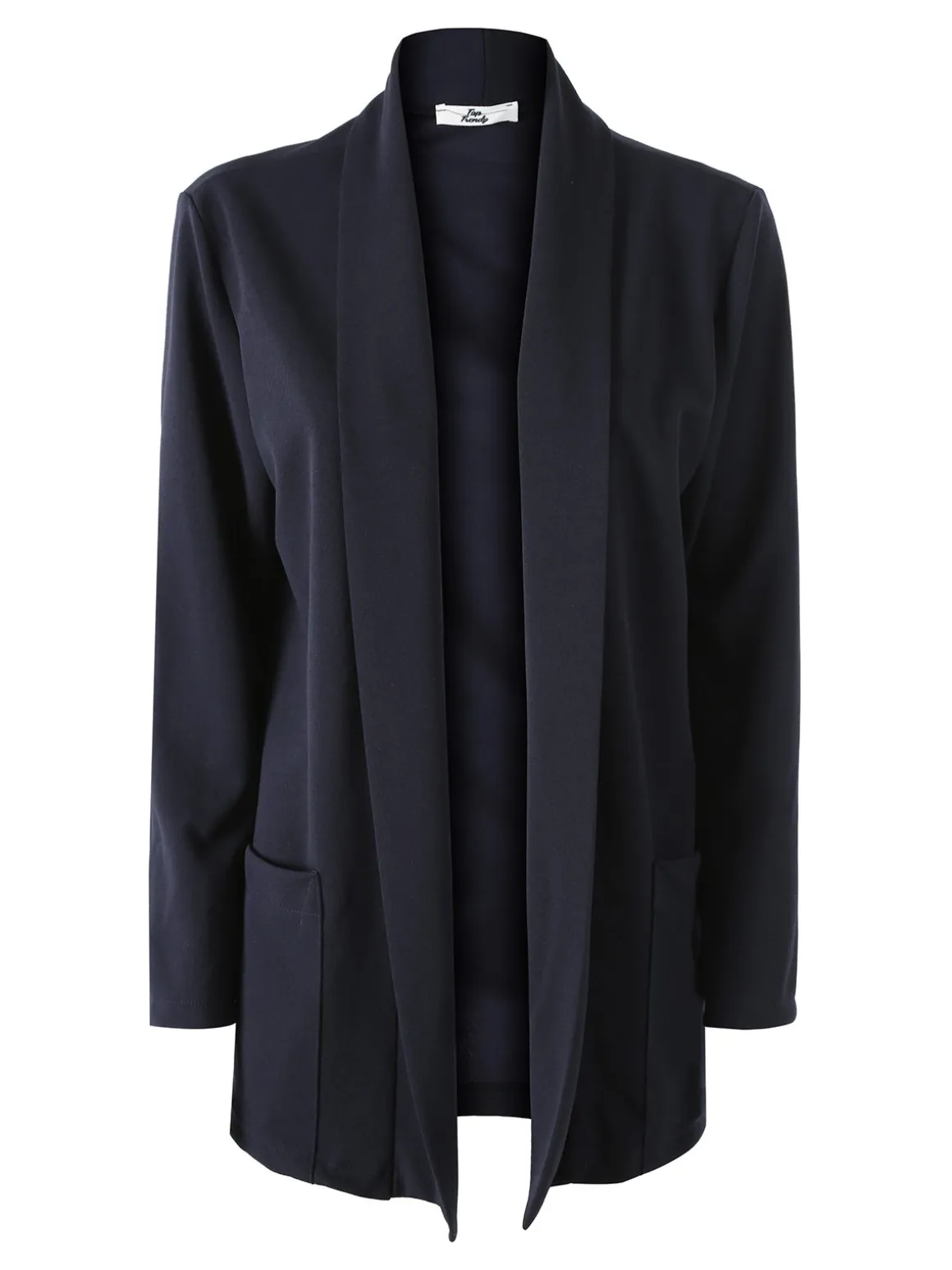 Top Trendy Blazer donna aperto - blu scuro